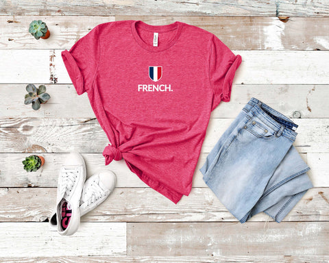 Image of French Unisex T-Shirt | France Flag T Shirt