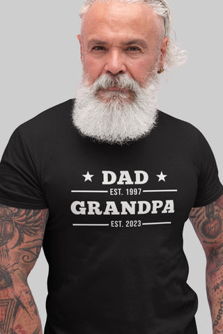 Image of Grandpa Announcement Shirt - Newborn and Granddad Tee for Baby Reveal