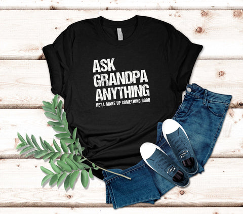 Image of Funny Grandpa Tshirt - Best Grandfather Gift for Birthday or Fathers Day