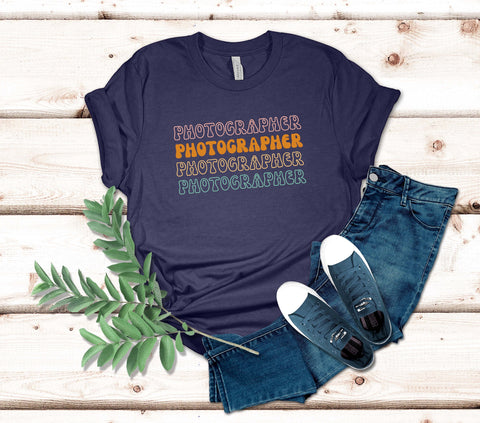 Image of Photographer T-Shirt - Unique Tee for Photography Lovers