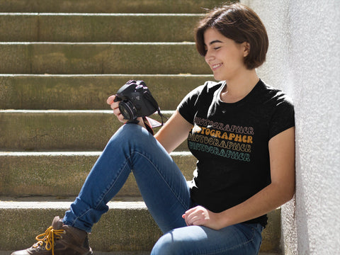 Image of Photographer T-Shirt - Unique Tee for Photography Lovers