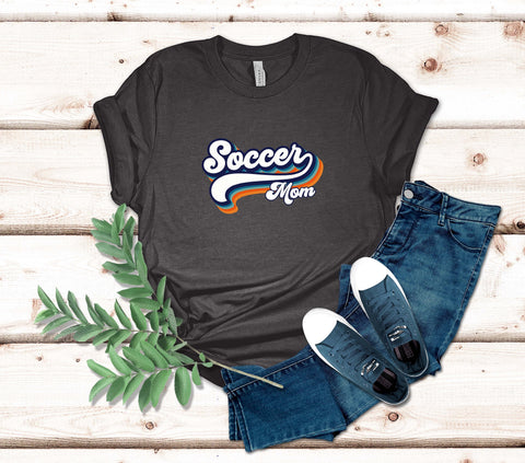 Image of Vintage Soccer Mom Tee | Perfect Gift for Soccer-Loving Mom