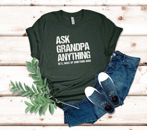 Image of Funny Grandpa Tshirt - Best Grandfather Gift for Birthday or Fathers Day