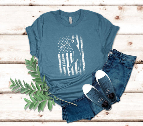 Image of Golf USA Flag T-Shirt