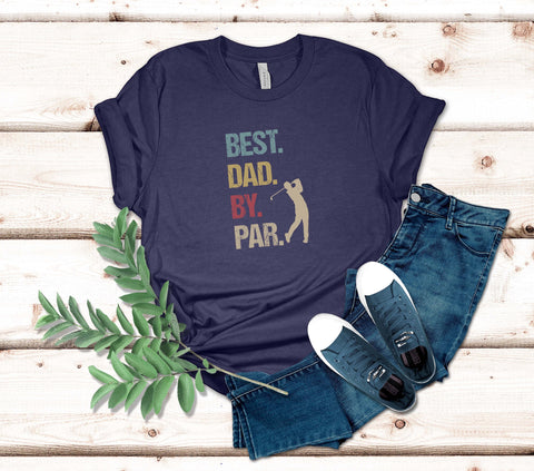 Image of Best Dad by Par T-Shirt | Golf Dad T-Shirt