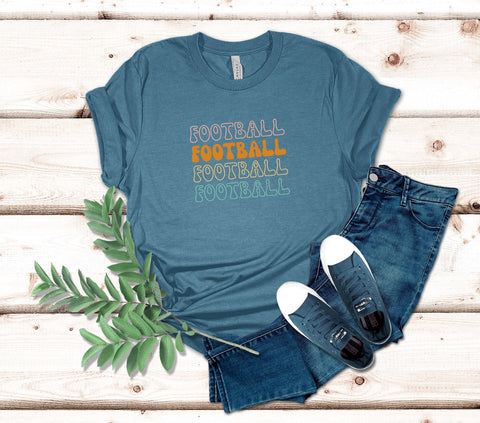 Image of Football T-Shirt - Passionate and Stylish Design - Great Gift for Football Moms