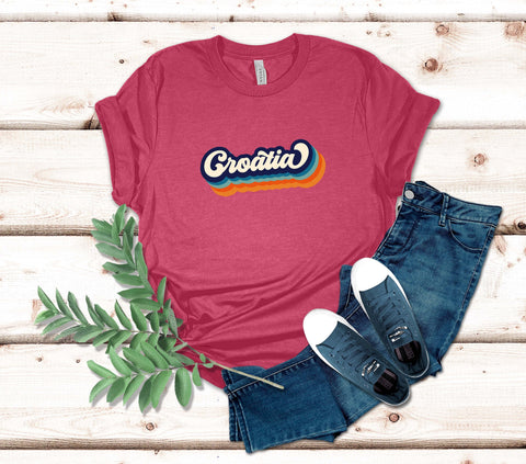 Image of Croatia Retro T-Shirt