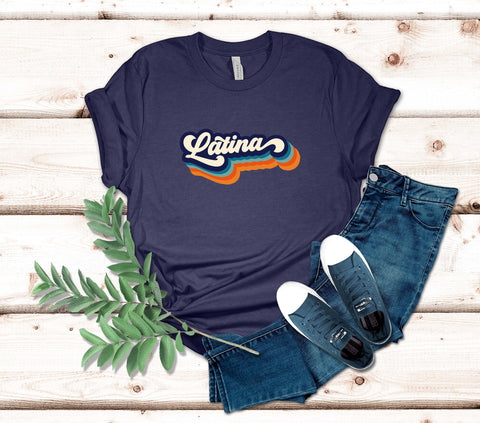 Image of Latina Retro T-Shirt | Show Your Pride for Latina in Style