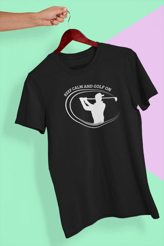 Image of Keep Calm and Golf on T-Shirt