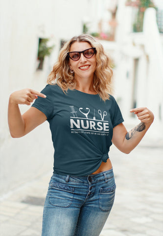 Image of Nurse We Can't Fix Stupid, But We Can Sedate It T-Shirt | Gift for Nurses