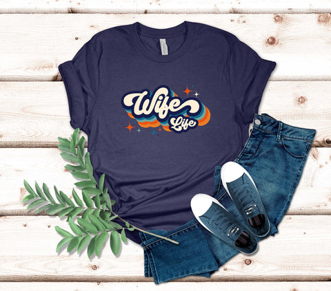 Image of Wife Life Retro T-Shirt