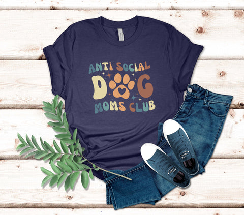 Image of Anti Social Club Dog Mom Shirt - Mothers Day Gift for Her