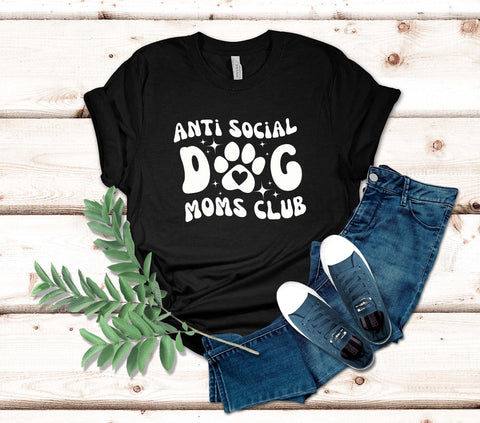 Image of Anti Social Dog Mom Shirt - Mothers Day Gift for Her