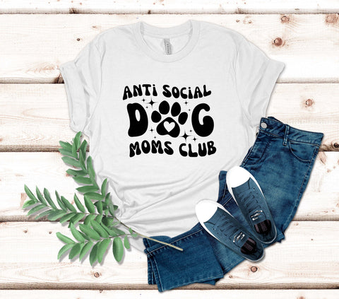 Image of Anti Social Dog Mom Shirt - Mothers Day Gift for Her