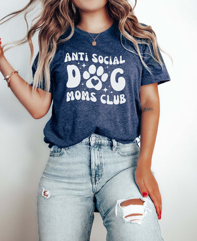 Image of Anti Social Dog Mom Shirt - Mothers Day Gift for Her