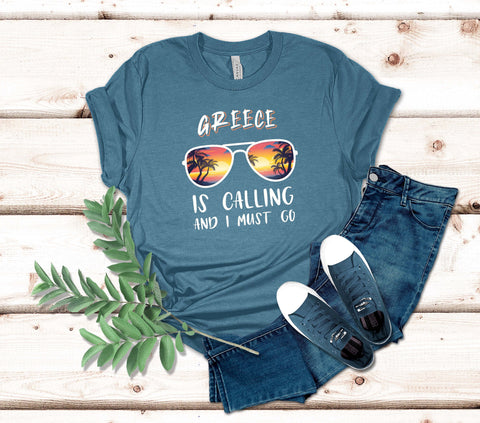 Image of Greece Is Calling and I Must Go T-Shirt