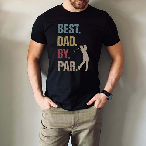Image of Best Dad by Par T-Shirt | Golf Dad T-Shirt