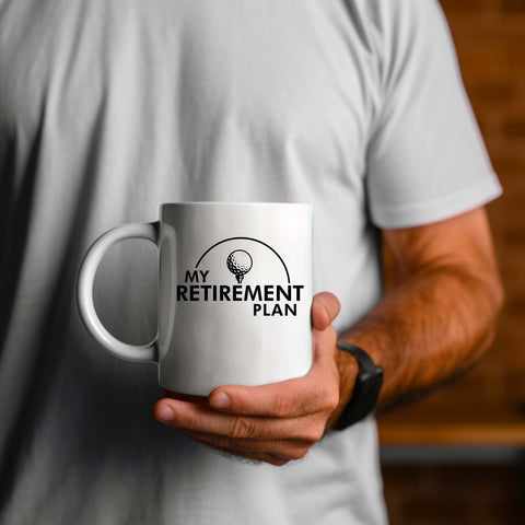 Image of Retirement Golf Lover Ceramic Coffee Mug - Funny Gift for Golfers