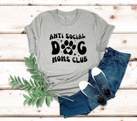 Image of Anti Social Dog Mom Shirt - Mothers Day Gift for Her