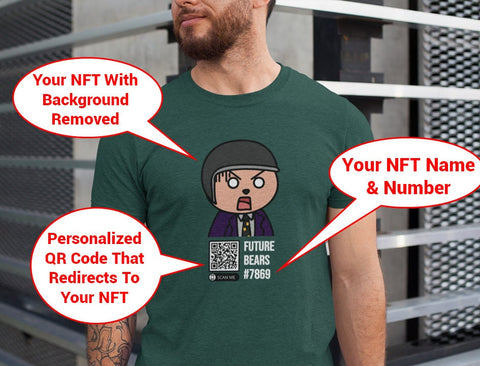 Image of Print Your NFT Onto A T-Shirt - Unisex Tee | Personalized NFT Shirt