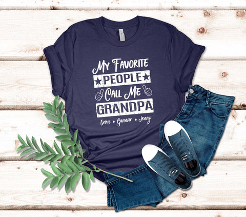 Image of Favorite Grandpa Shirt - Unisex Tee for Grandads - Grandpa Gift from Grandkids