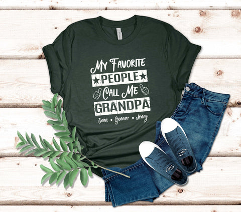 Image of Favorite Grandpa Shirt - Unisex Tee for Grandads - Grandpa Gift from Grandkids