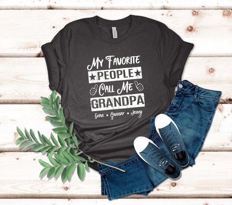 Image of Favorite Grandpa Shirt - Unisex Tee for Grandads - Grandpa Gift from Grandkids