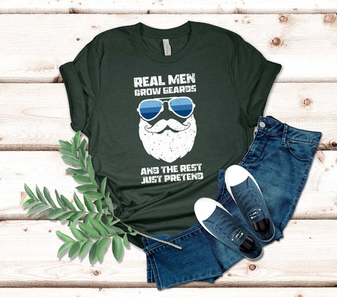 Image of Bearded Man Shirt - Funny Beards T-shirt for Husband Gift for Him