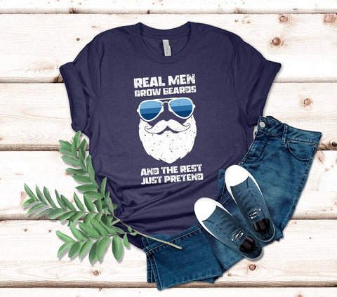 Image of Bearded Man Shirt - Funny Beards T-shirt for Husband Gift for Him