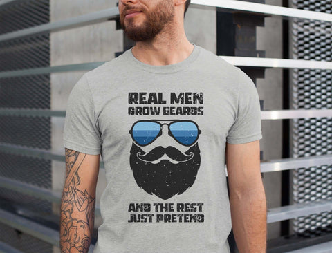 Image of Bearded Man Shirt - Funny Beards T-shirt for Husband Gift for Him