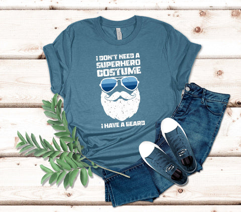Image of Funny Beard Shirt For Him | Tshirt For Husband