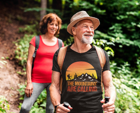 Image of The Mountains Are Calling T-Shirt | Camping Gift