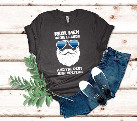 Image of Bearded Man Shirt - Funny Beards T-shirt for Husband Gift for Him