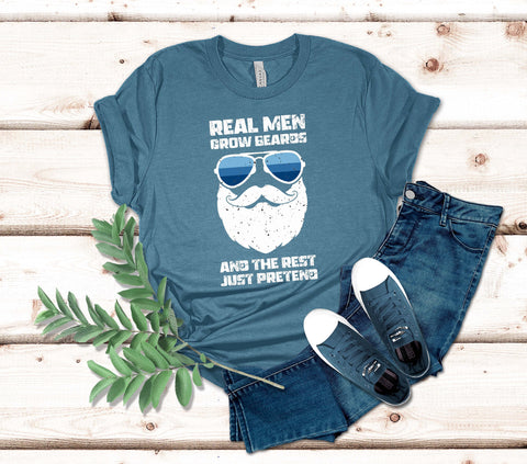 Image of Bearded Man Shirt - Funny Beards T-shirt for Husband Gift for Him