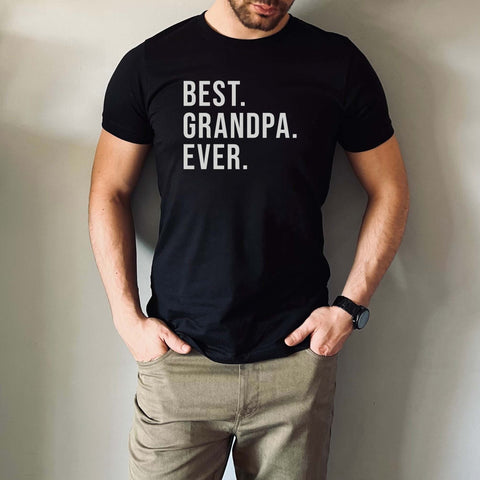 Image of Best Grandpa Ever T-Shirt for Fathers Day - Gift for Granddad from Granddaughter
