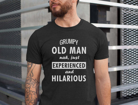 Image of Grumpy Grandpa T-Shirt - Fathers Day Birthday Gift for Him from Granddaughter