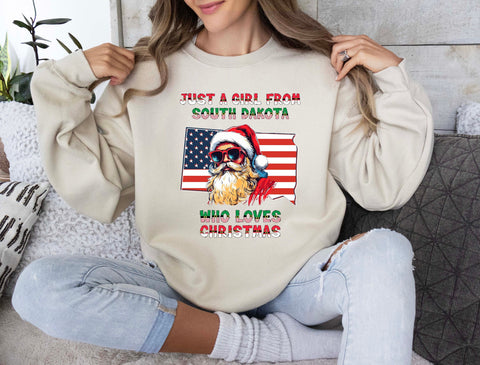 Image of Sweatshirt for Christmas South Dakota Xmas Pullovers