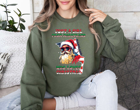 Image of Santa Claus Xmas Sweatshirt Maryland Christmas Sweater