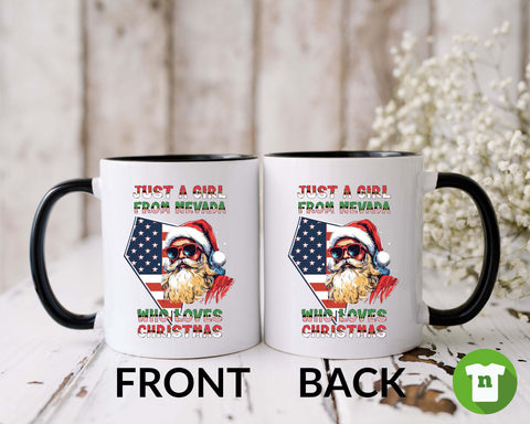 Image of Vintage Santa Claus Mug - Festive Nevada Christmas Holiday Gift Idea