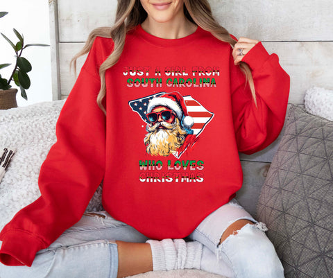 Image of Christmas Sweatshirt | South Carolina Xmas