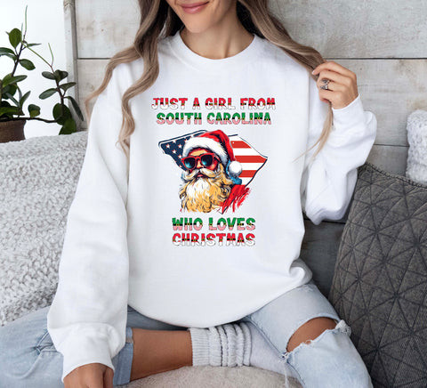 Image of Christmas Sweatshirt | South Carolina Xmas