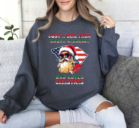 Image of Christmas Sweatshirt | South Carolina Xmas