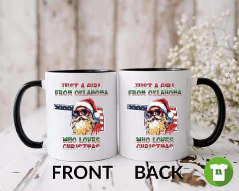 Image of Santa Claus Mug - Oklahoma Christmas Theme