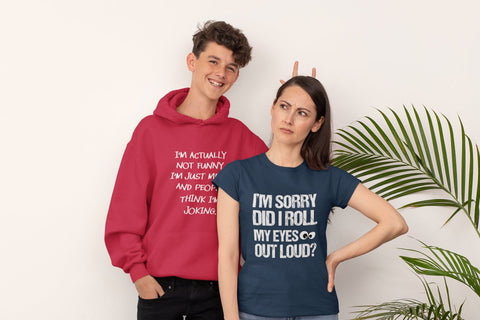 Image of Roll My Eyes Unisex Tee | Funny Tee | Sarcasm T-Shirt