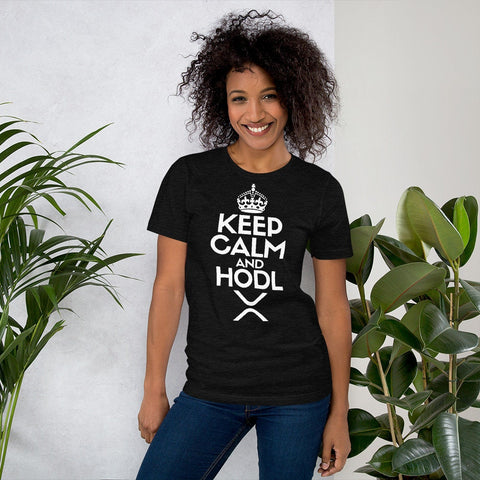 Image of Keep Calm And HODL XRP Unisex Tee
