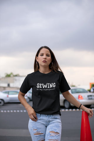 Image of Sewing Is My Superpower T-Shirt | Sewing T-Shirt
