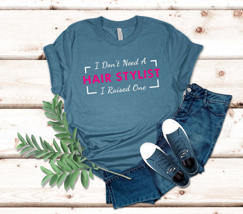 Image of Hair Stylist Mom Gift - Perfect Hairdresser Shirt for Proud Parents