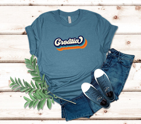 Image of Croatia Retro T-Shirt
