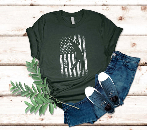Image of Golf USA Flag T-Shirt