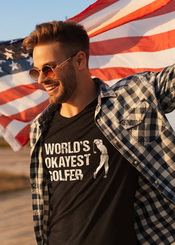 Image of World's Okayest Golfer T-Shirt